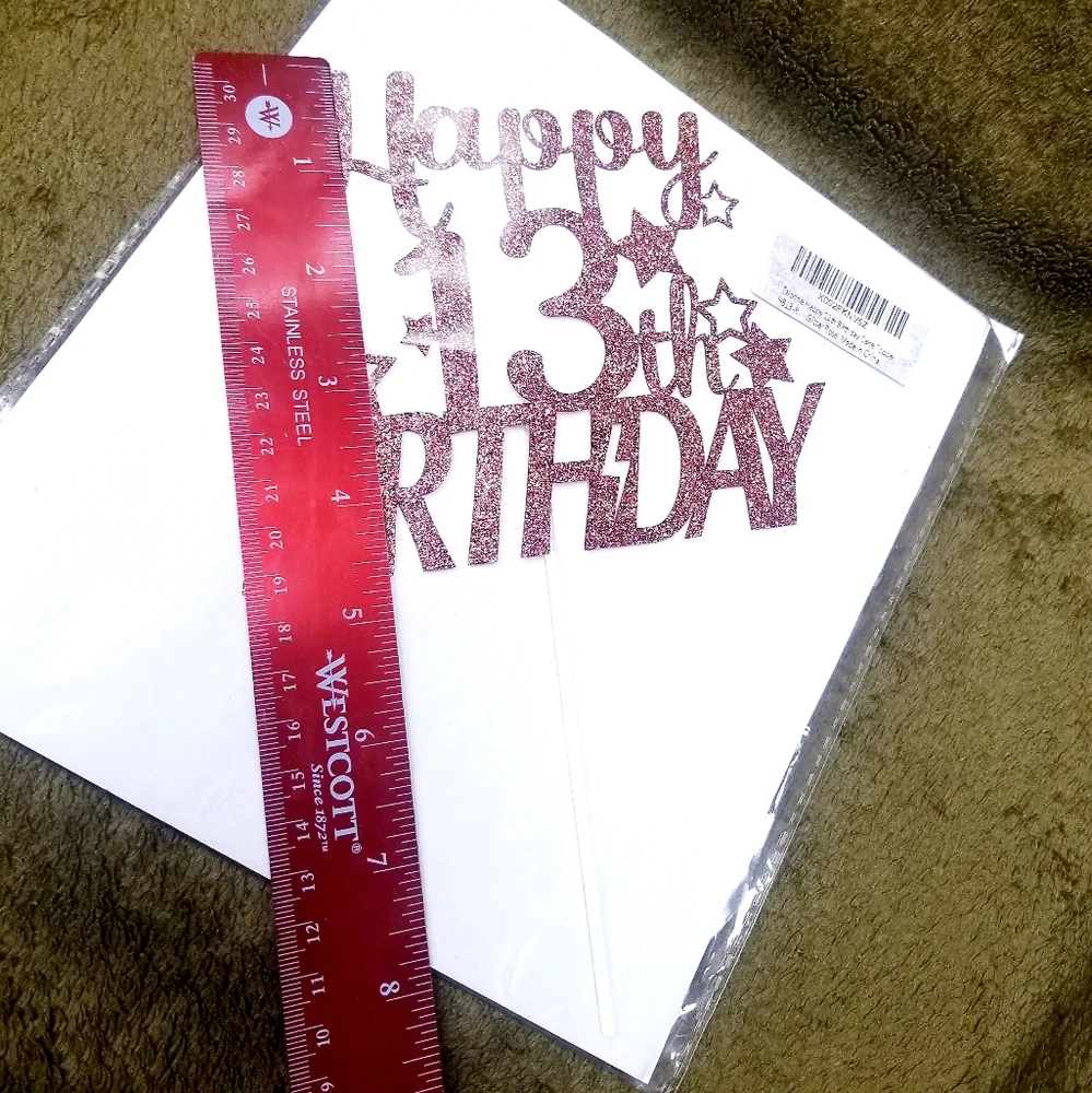 Happy 13th Birthday Cake Topper